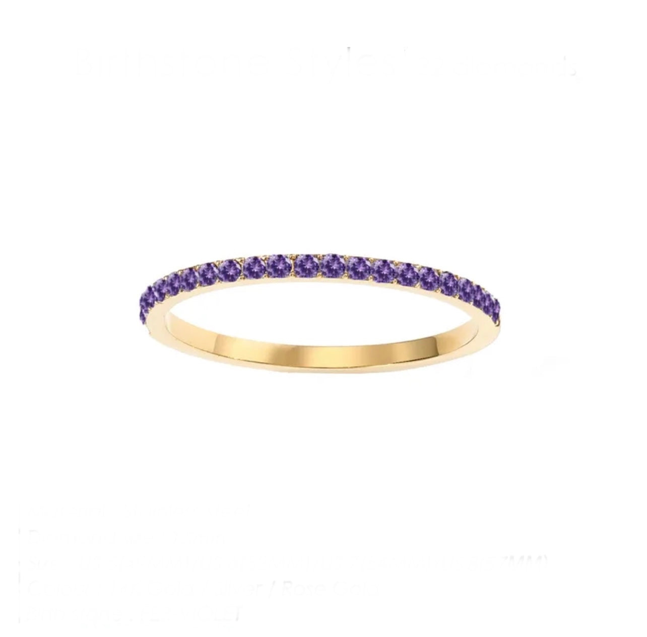 Birthstone bands