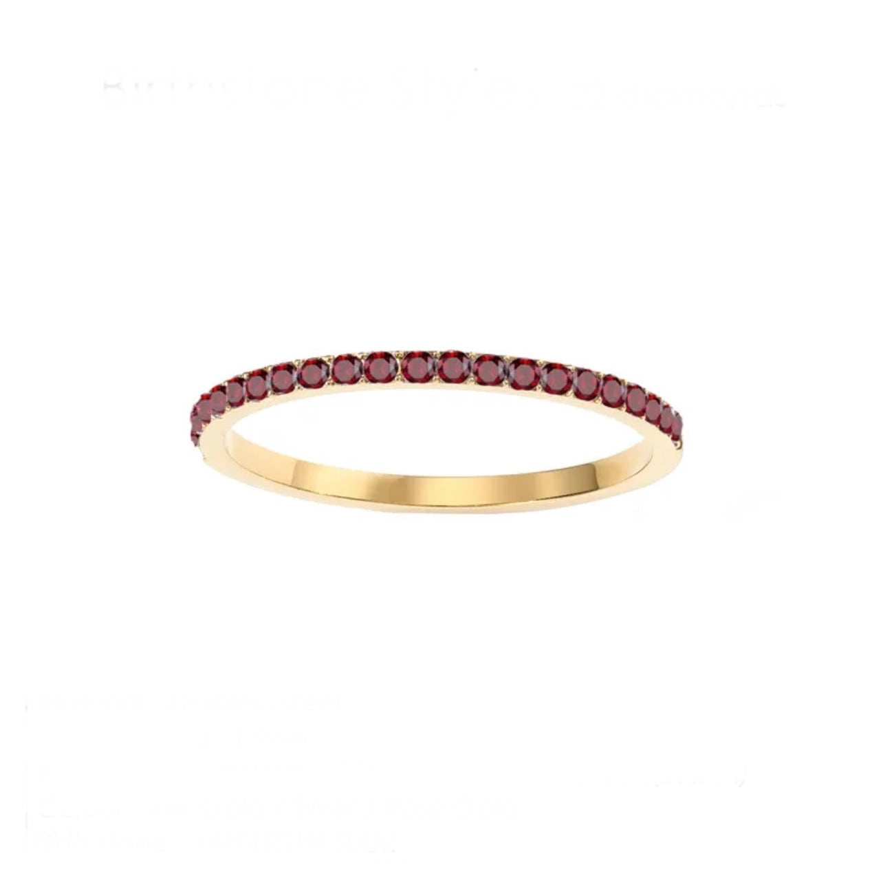 Birthstone bands