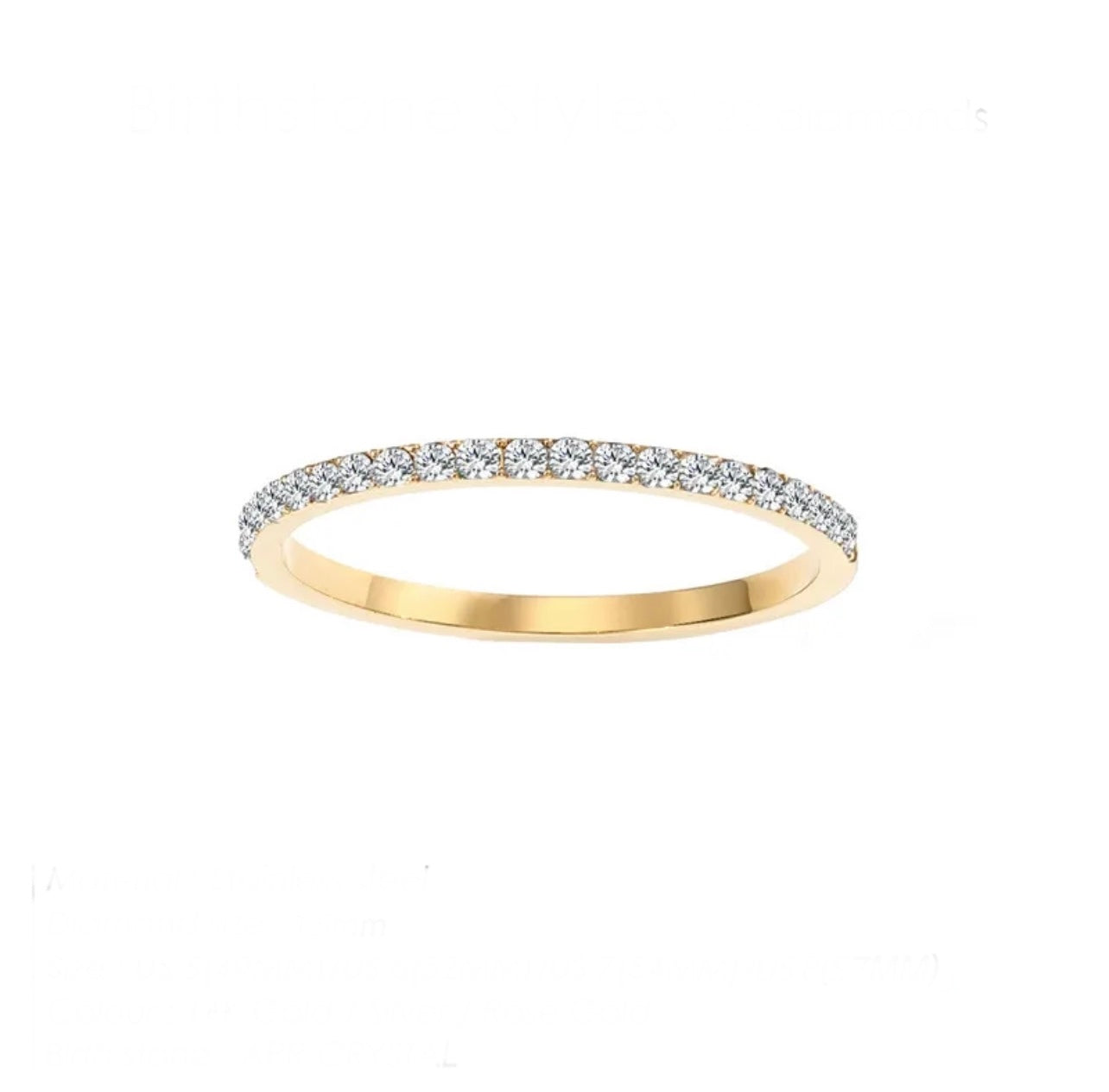Birthstone bands