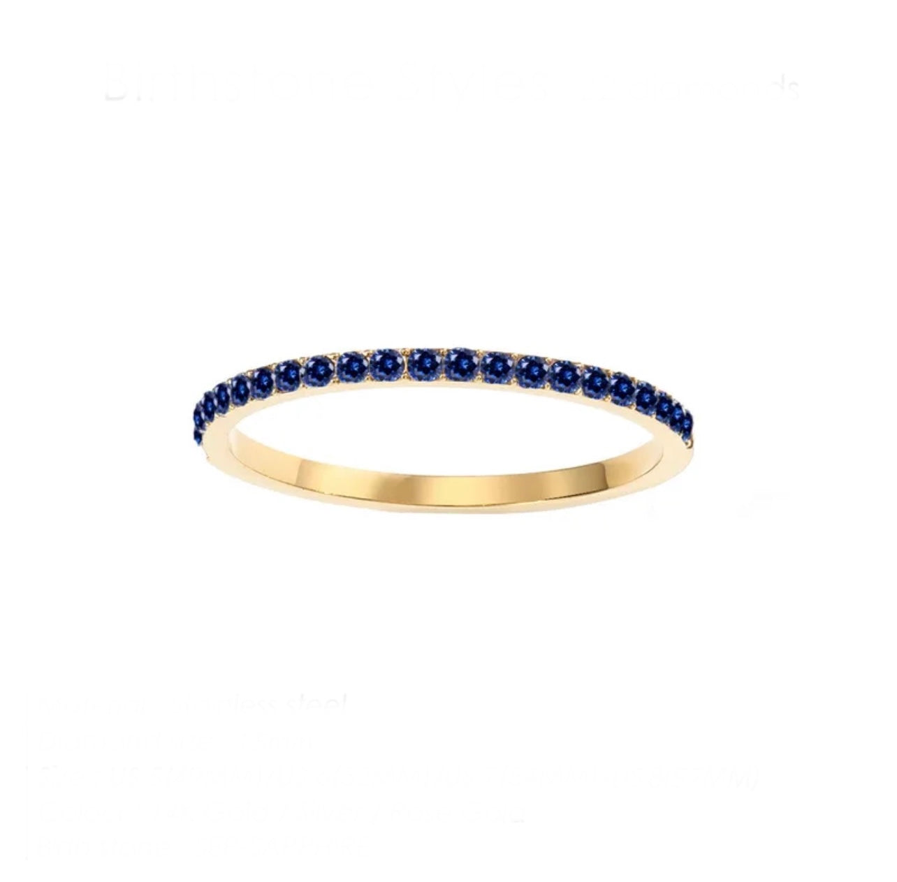 Birthstone bands