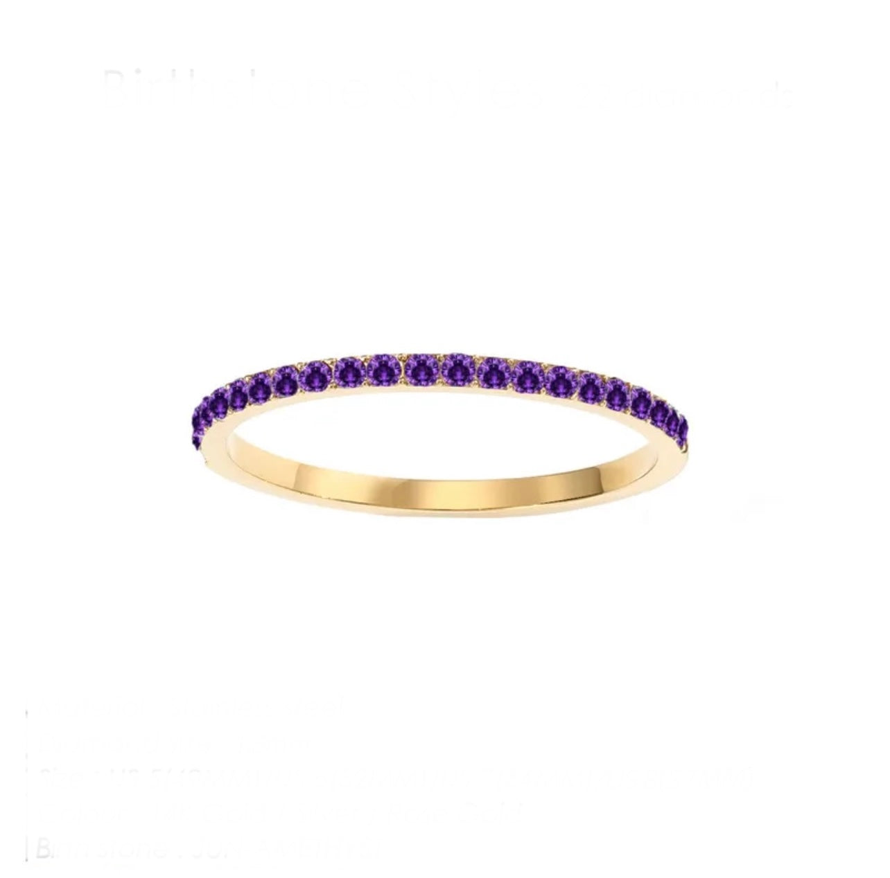 Birthstone bands