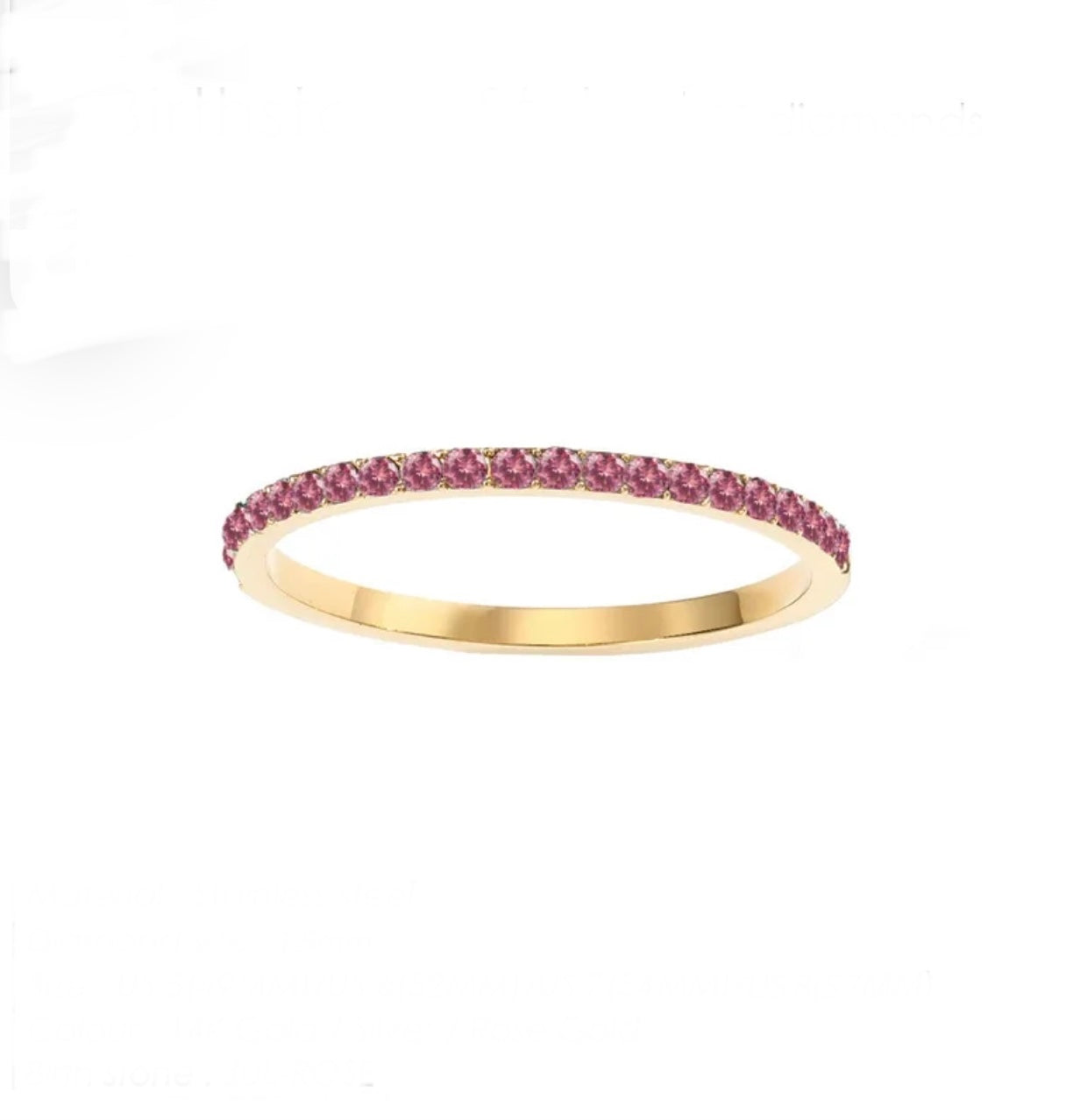 Birthstone bands