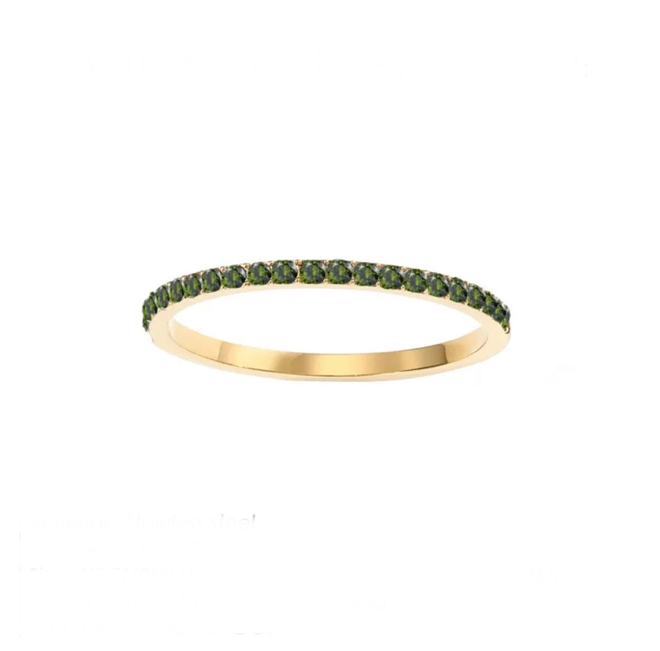 Birthstone bands