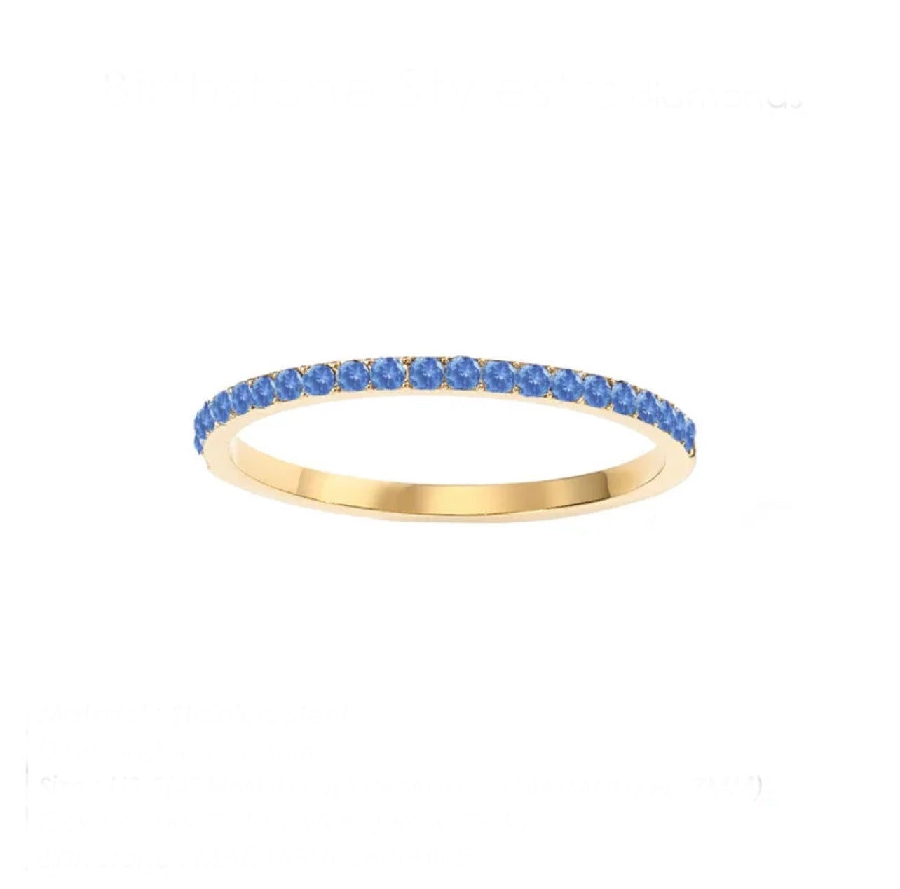 Birthstone bands