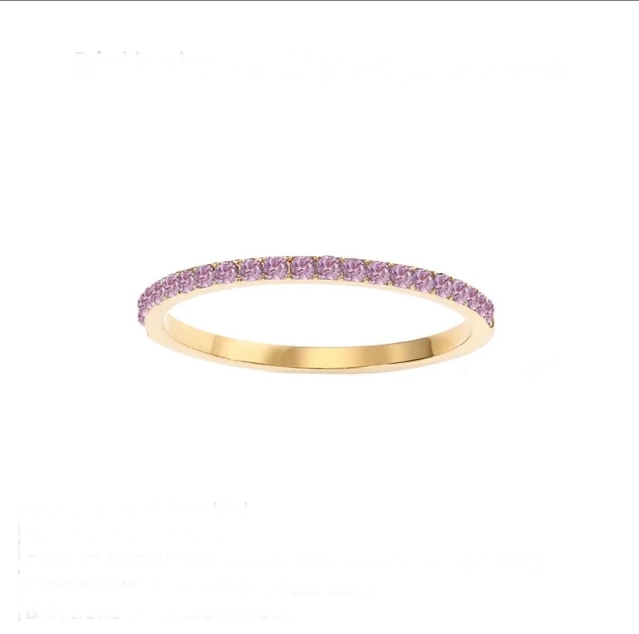 Birthstone bands