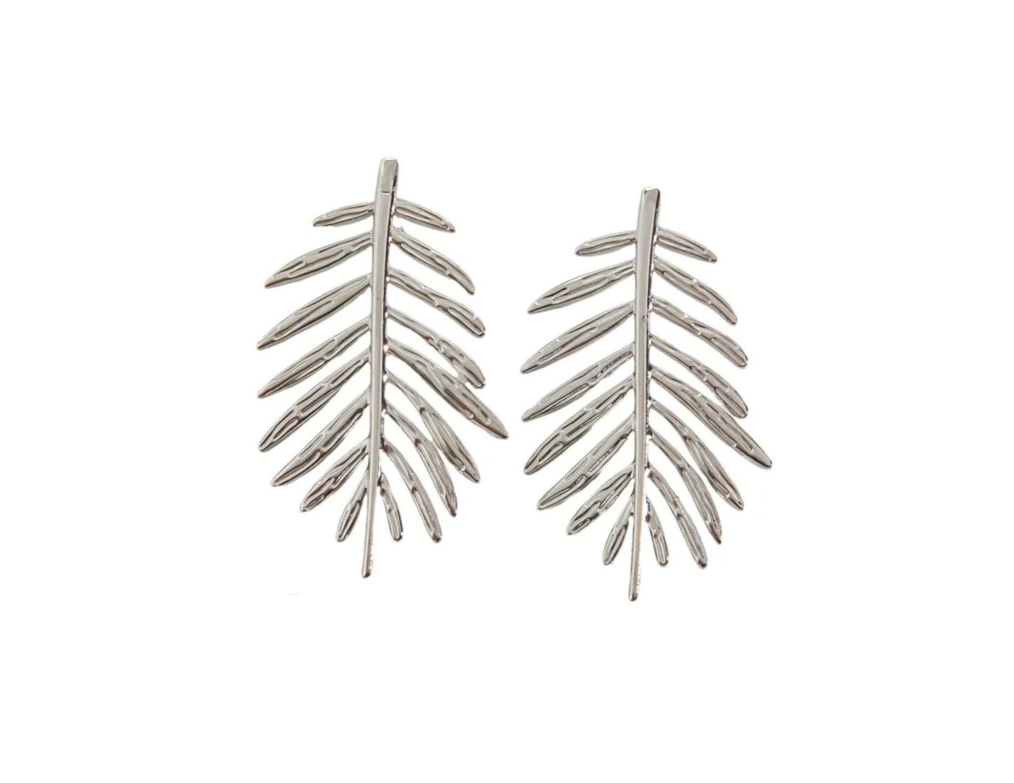 Silver leaf studs