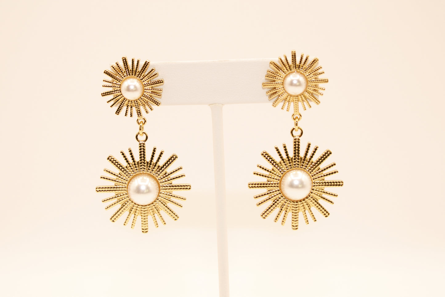 Pearl Sun Burst Studs