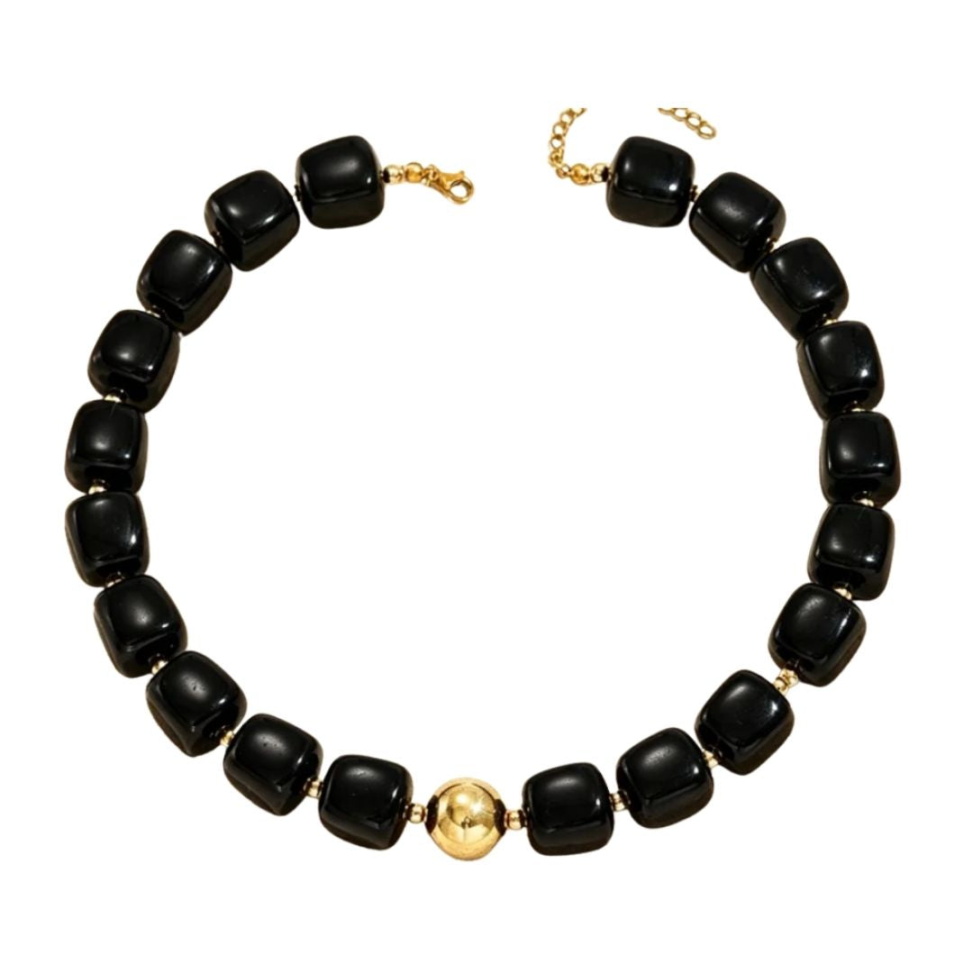 Beaded Necklace - Black