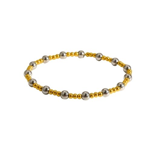 Two toned beaded bracelet