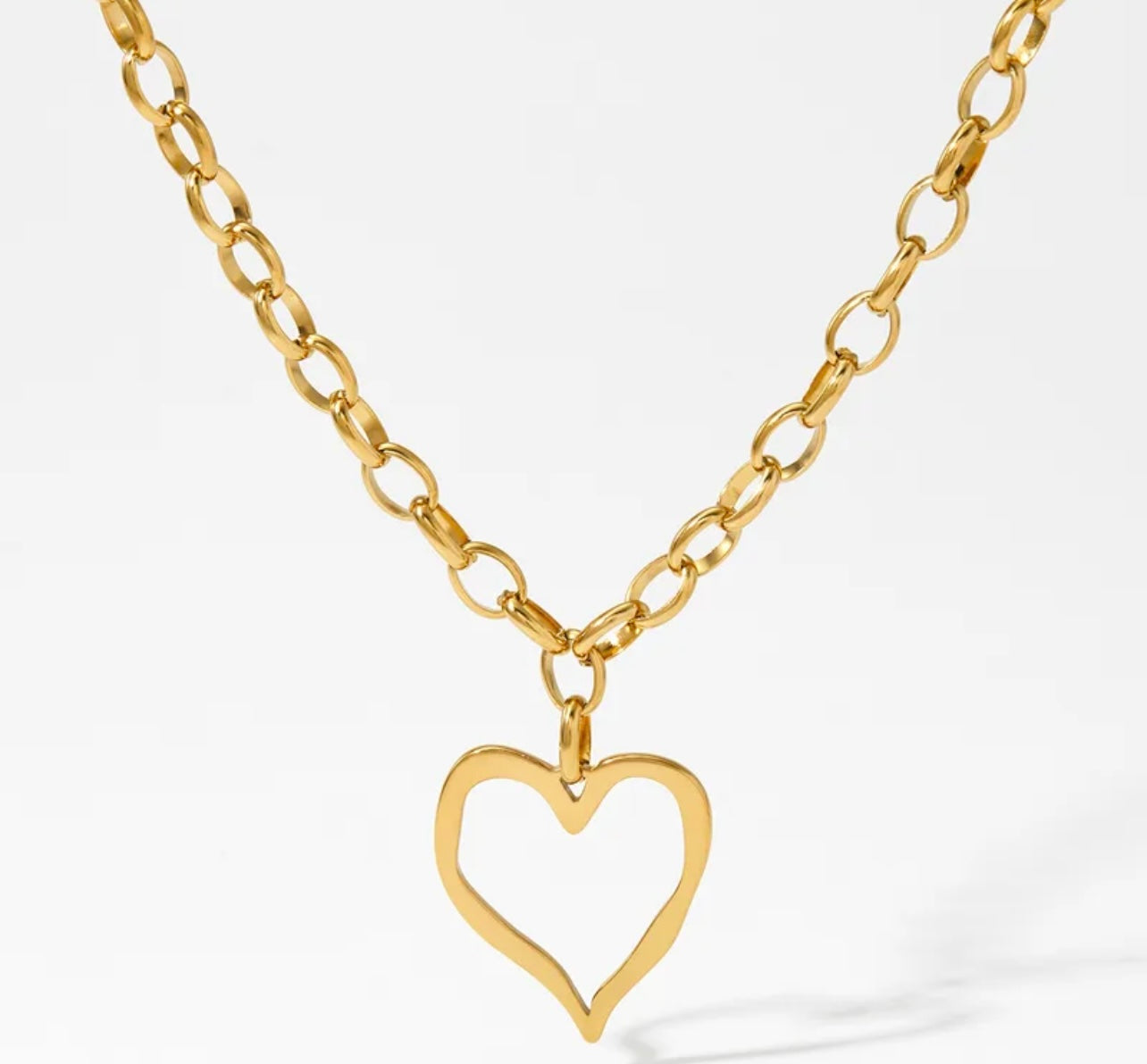Chunky heart necklace