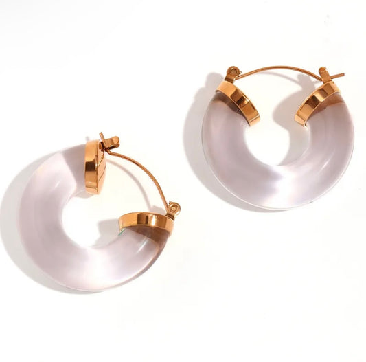 Clear Acrylic Hoops