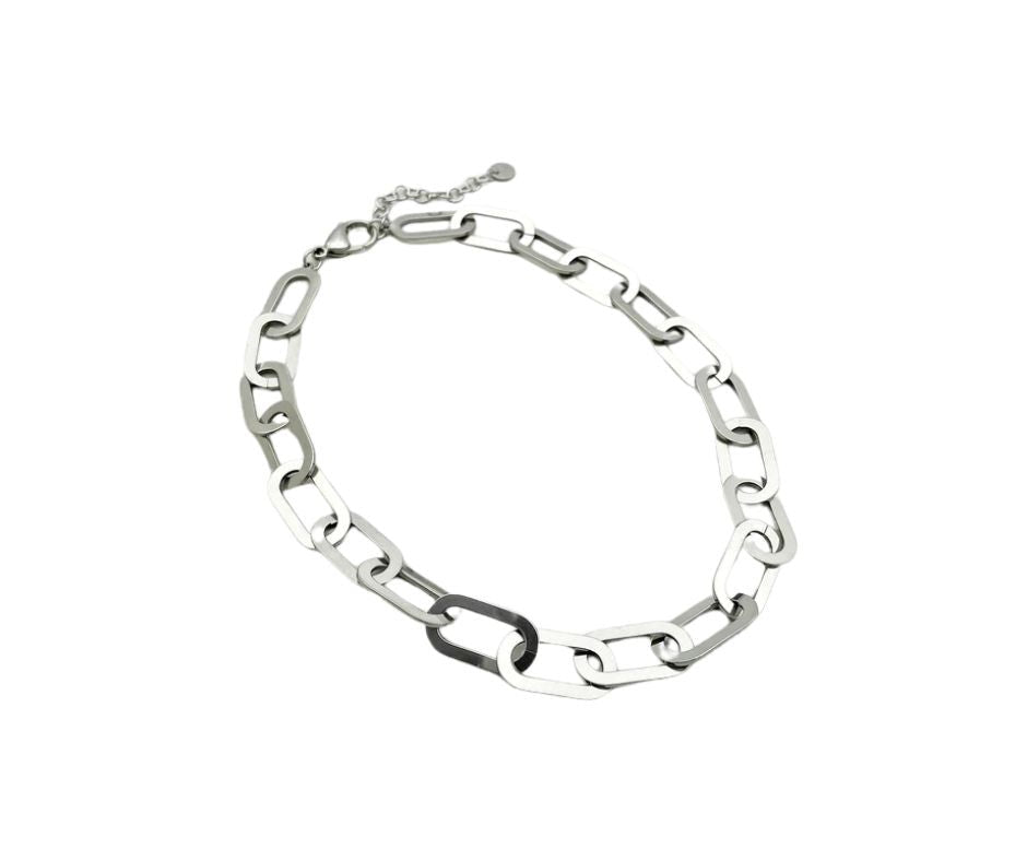Large paperclip necklace