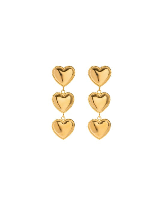 Triple Heart Studs