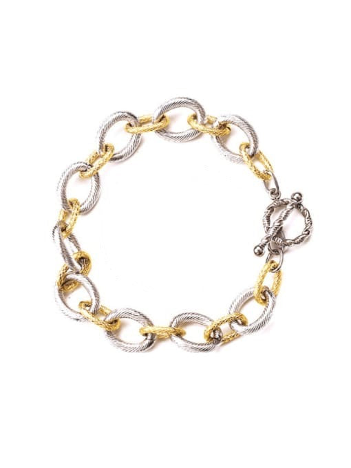 Mixed metal bracelet