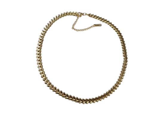Gold leaf necklace