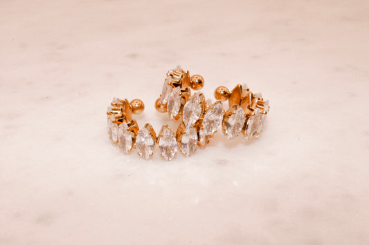 Marquise adjustable ring
