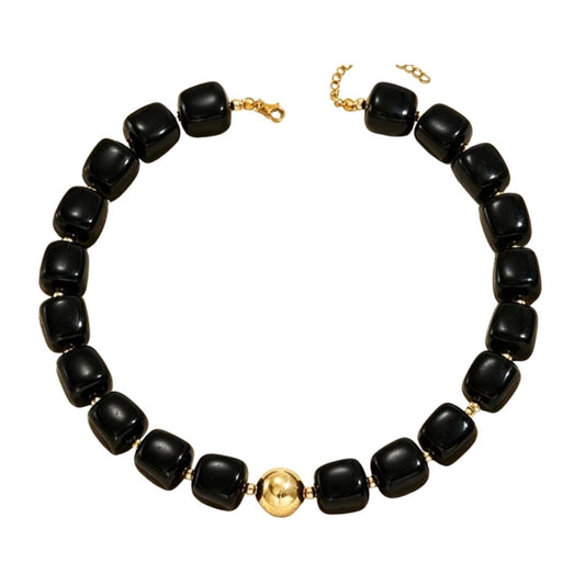Beaded Necklace - Black