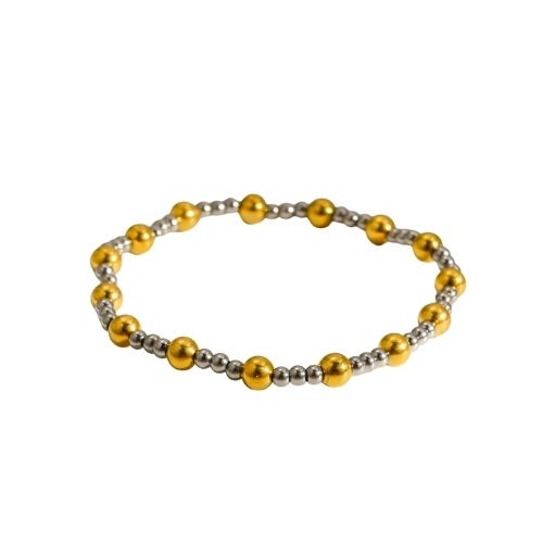 Two toned beaded bracelet